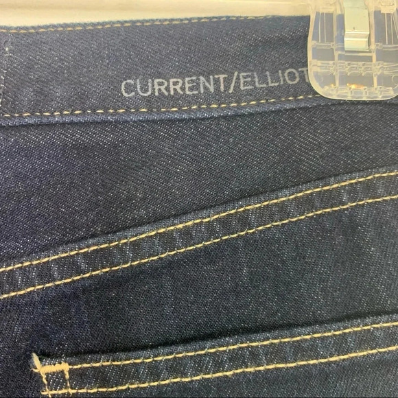 Current Elliott Jeans The Stovepipe High Waist Jean Size 26 Dark Wash NWT - Picture 7 of 11